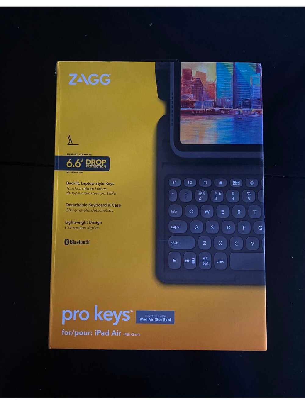 Zagg Pro Keys Detachable Case and Wireless Keyboard for iPad Pro Air 10.9”